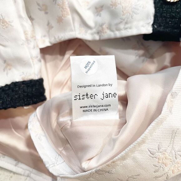 SISTER JANE Ray Floret Jacquard Jacket Size M - Picture 6 of 7